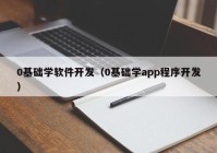 0基础学软件开发（0基础学app程序开发）