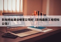 彭阳网站建设哪家公司好（彭阳最新工程招标公告）