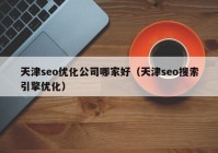 天津seo优化公司哪家好（天津seo搜索引擎优化）