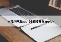 小程序开发app（小程序开发appid）