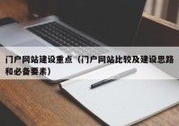 门户网站建设重点（门户网站比较及建设思路和必备要素）