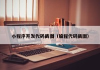 小程序开发代码截图（编程代码截图）