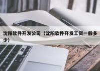 沈阳软件开发公司（沈阳软件开发工资一般多少）